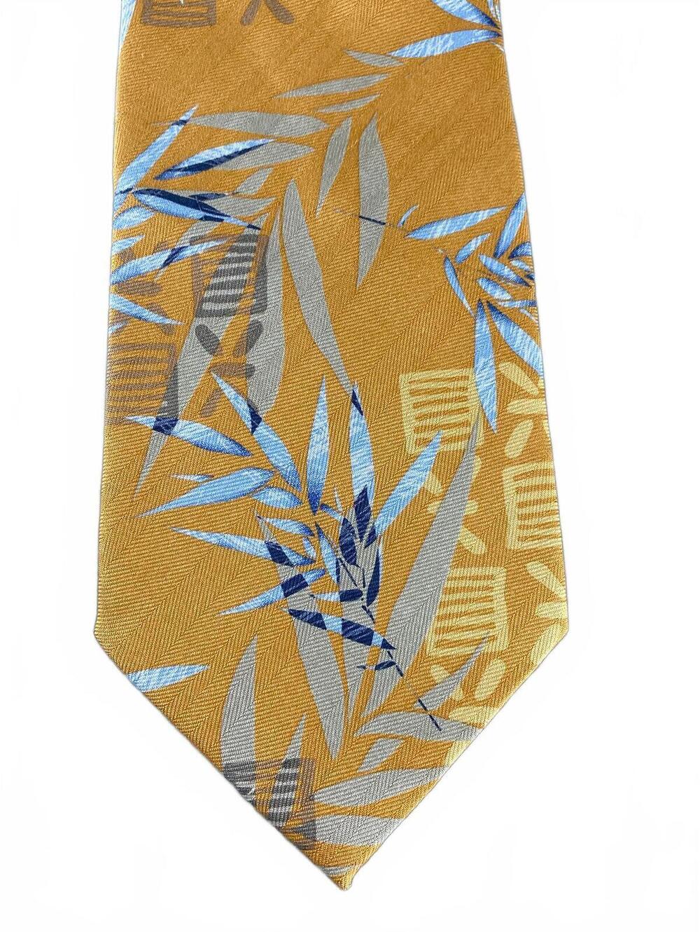 Tommy Bahama Men's‎ Silk Tropical Palm Yellow Blue Bamboo Beach Costal 56"x4"